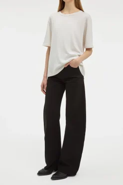 Kirby T-Shirt in Ivory Cashmere Jersey