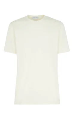 Kirby T-Shirt in Ivory Sea Island Cotton