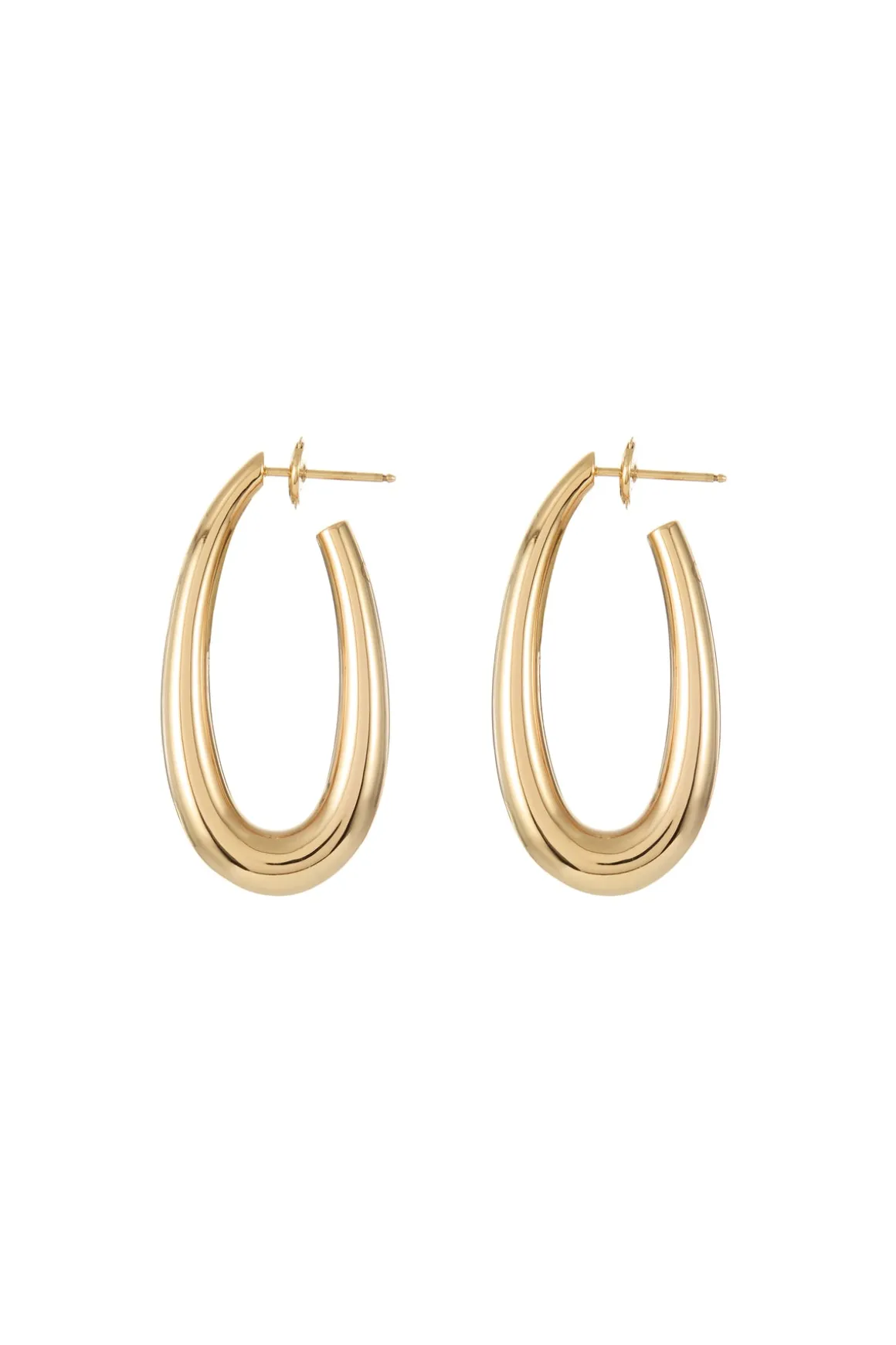 Large Drop Earrings in 18K Yellow Gold