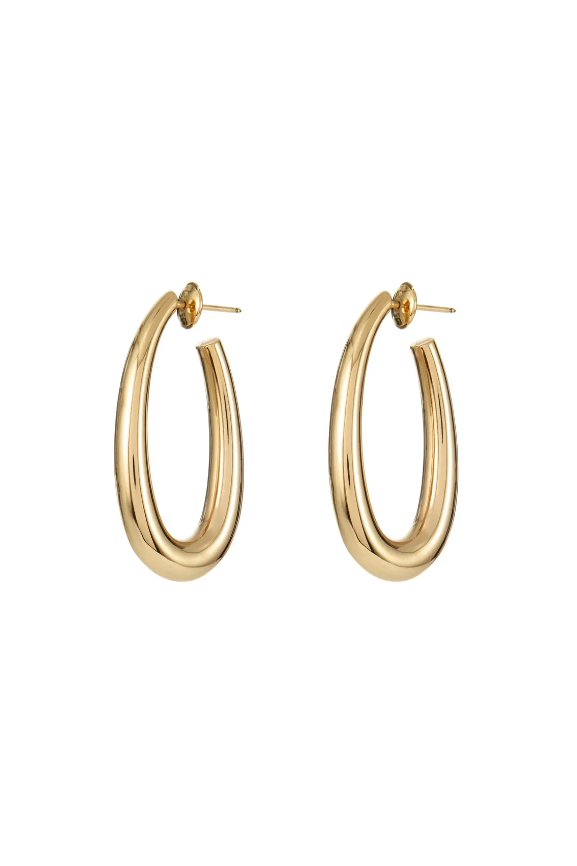 Large Drop Earrings in 18K Yellow Gold