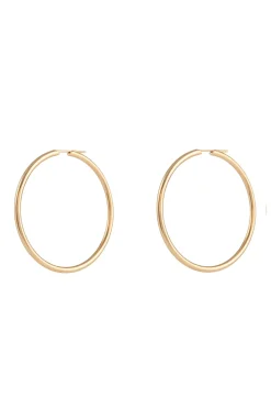 Large Loop Earrings in 18K Yellow Gold