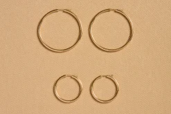 Large Loop Earrings in 18K Yellow Gold