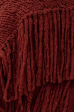 Lauren Knit Wrap in Burnt Sienna Welfat Cashmere