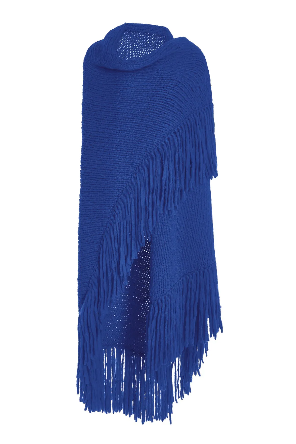 Lauren Knit Wrap in Cobalt Welfat Cashmere
