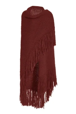 Lauren Knit Wrap in Italian Plum Welfat Cashmere