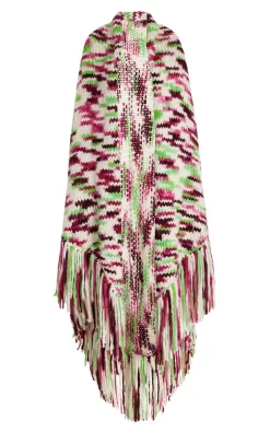 Lauren Knit Wrap in Space Dye Jewel Multi Welfat Cashmere