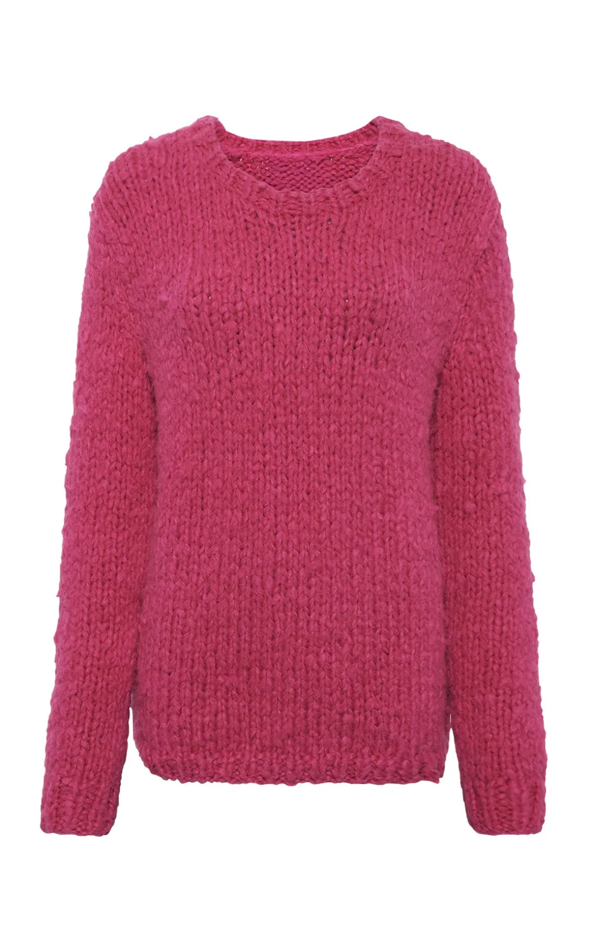Lawrence Knit Sweater in Fuchsia Welfat Cashmere