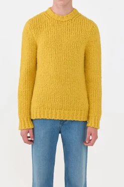 Lawrence Knit Sweater in Golden Birch Welfat Cashmere M
