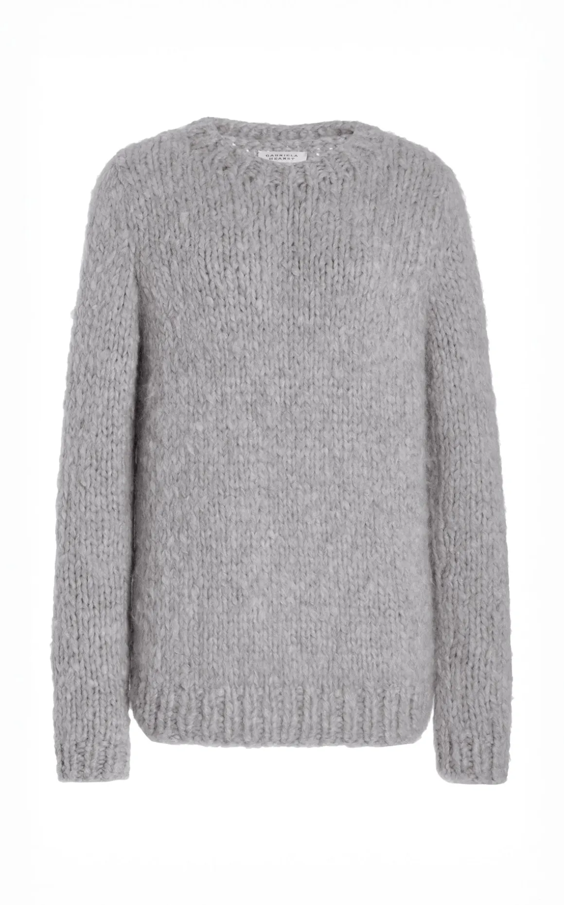 Lawrence Knit Sweater in Heather Grey Welfat Cashmere