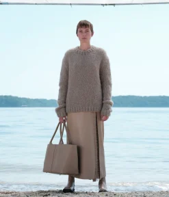 Lawrence Knit Sweater in Oatmeal Welfat Cashmere