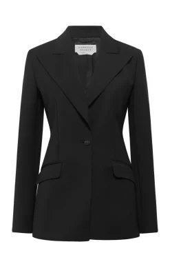 Leiva Blazer in Black Sportswear Wool