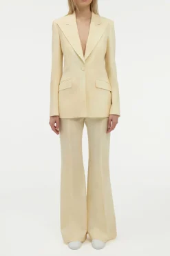 Leiva Blazer in Ivory Virgin Wool