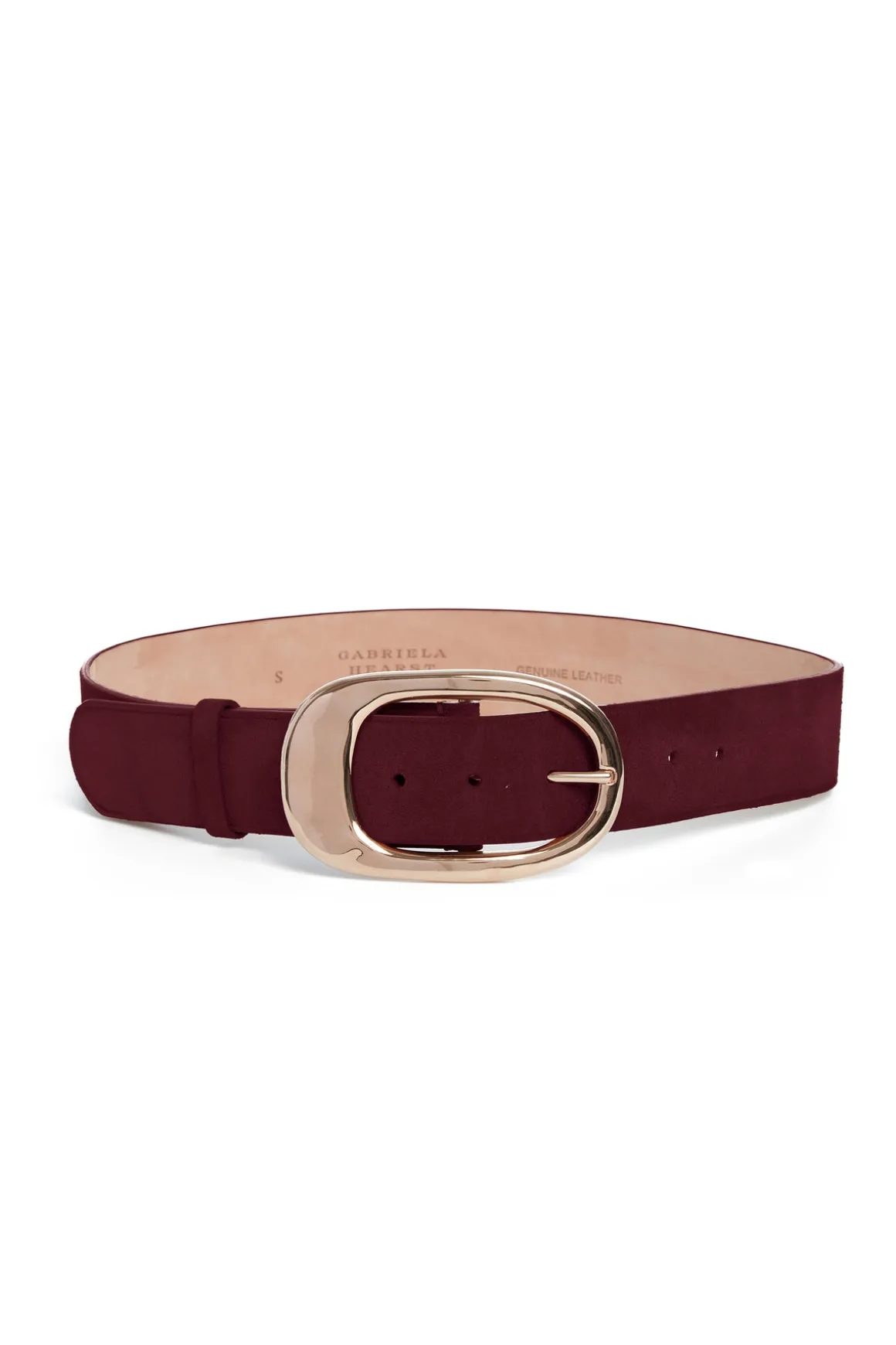 Lozewce Belt in Bordeaux Suede