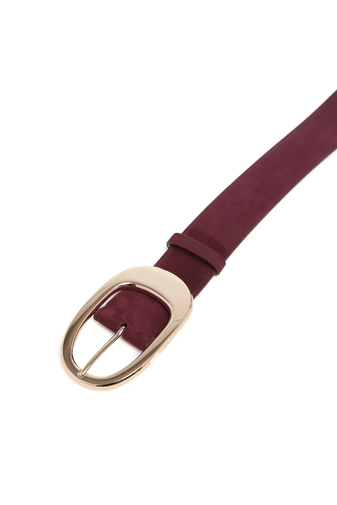 Lozewce Belt in Bordeaux Suede