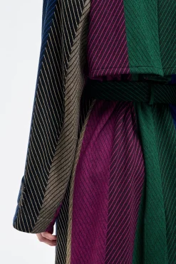 Lyra Trench Coat in Multi Cashmere