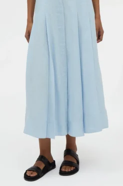 Magritte Dress in Light Blue Aloe Linen