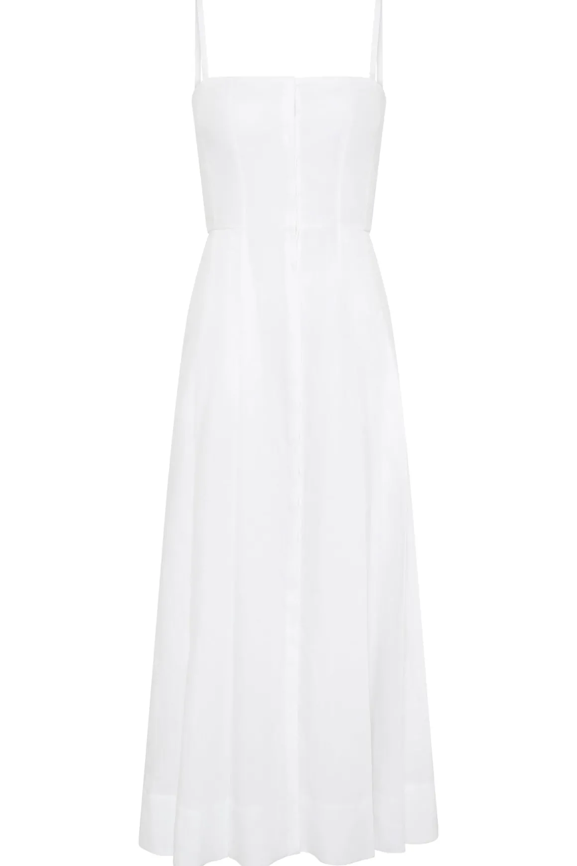 Magritte Dress in White Aloe Linen
