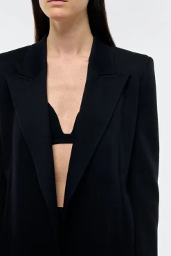 Mairi Blazer In Black Cashmere Jersey
