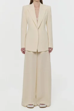 Mairi Blazer in Ivory Alpaca Wool
