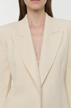 Mairi Blazer in Ivory Alpaca Wool