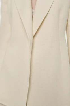 Mairi Blazer in Ivory Alpaca Wool