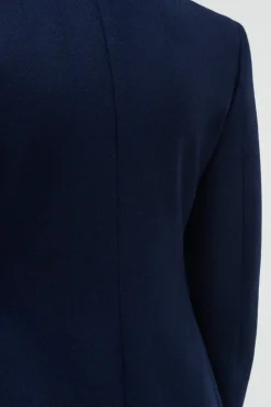 Mairi Blazer in Navy Wool Cashmere Flannel