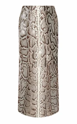 Manuela Midi Skirt in Greyscale Inversa™ Snakeskin