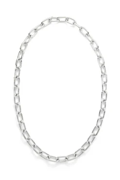 Medium Link Necklace in 18K White Gold (Classic Links)