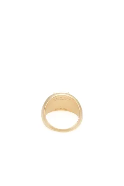 Medium Ring in 18K Yellow Gold & Tiger's Eye Stone