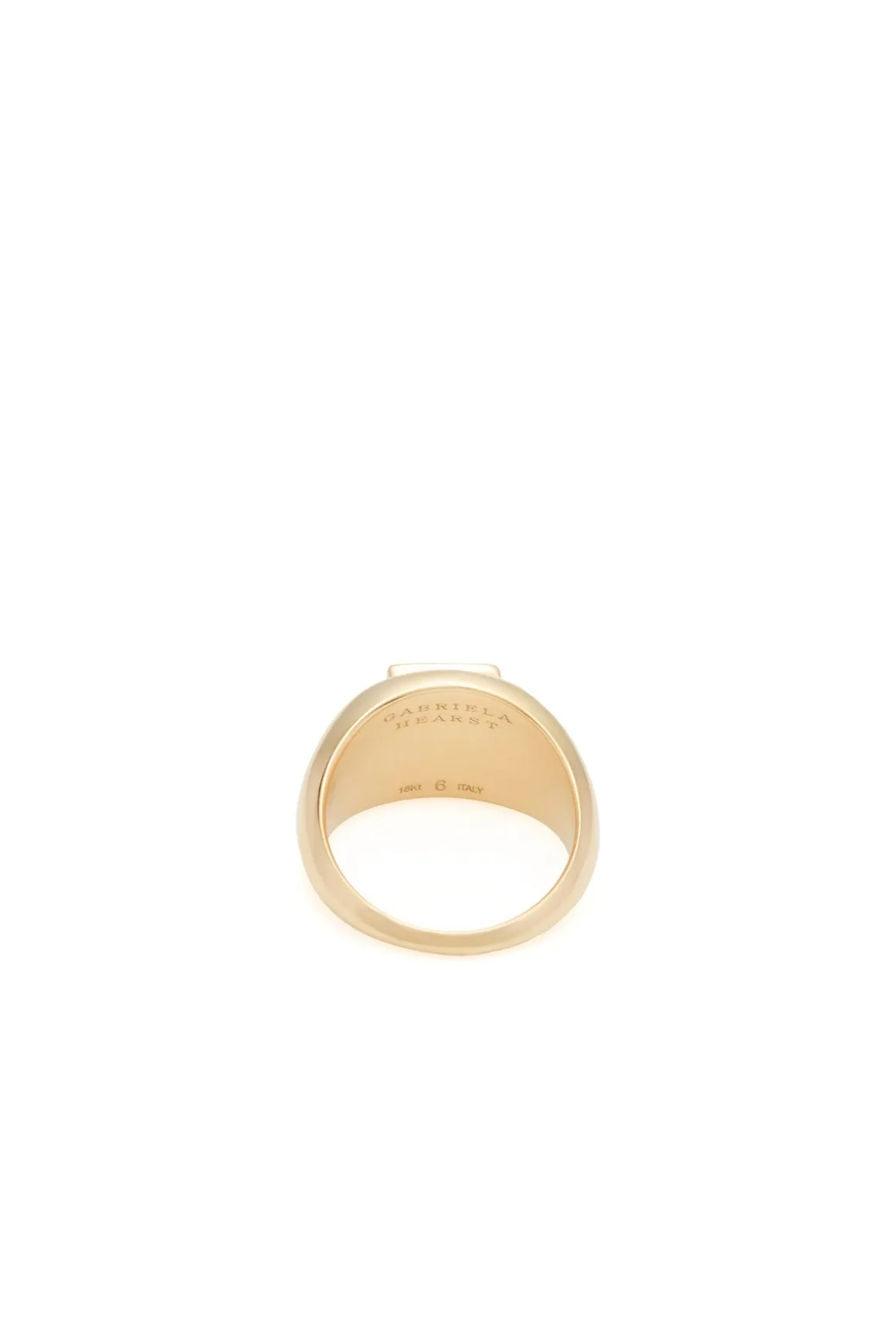 Medium Ring in 18K Yellow Gold & Tiger's Eye Stone
