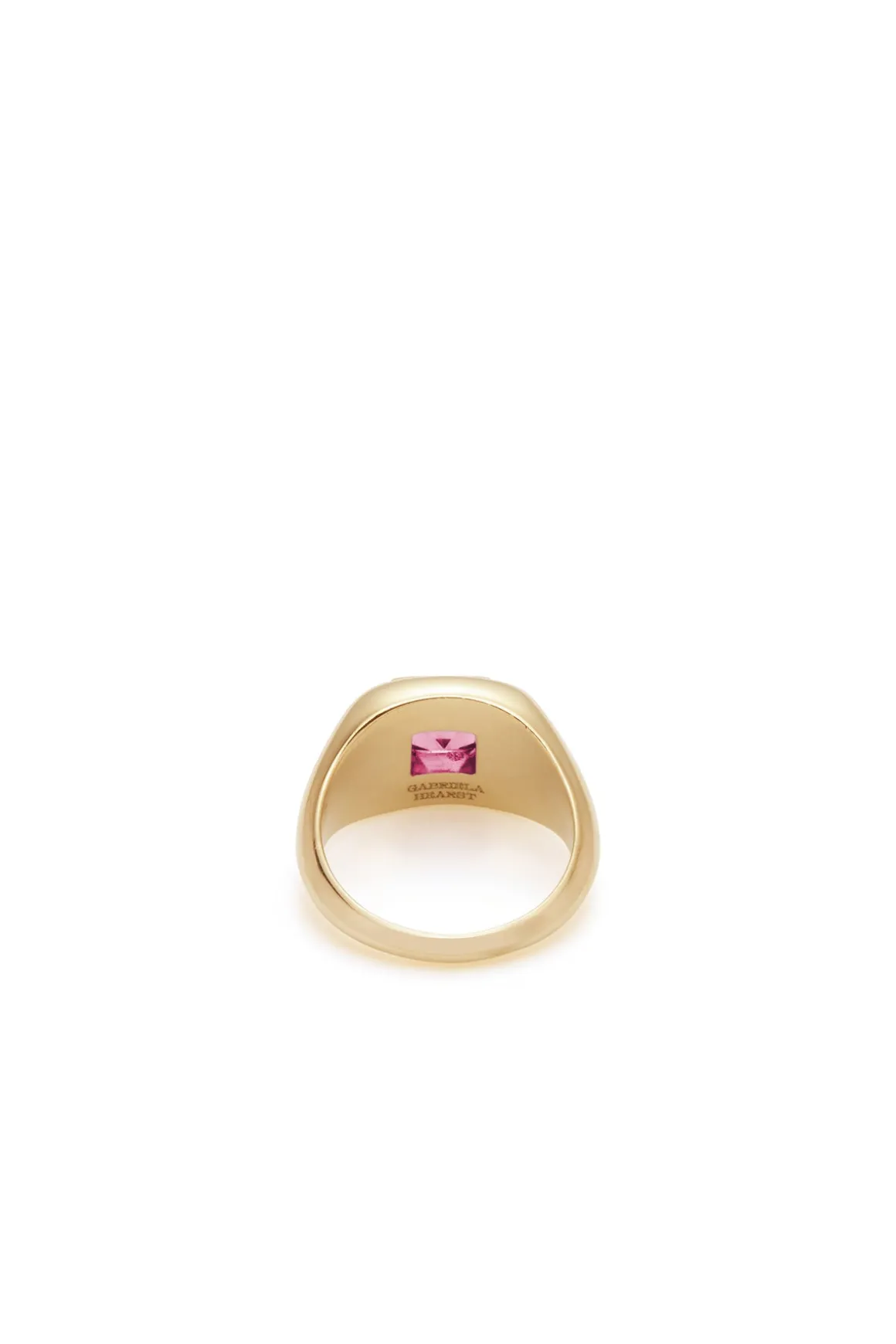 Medium Ring in 18K Yellow Gold & Tourmaline Stone