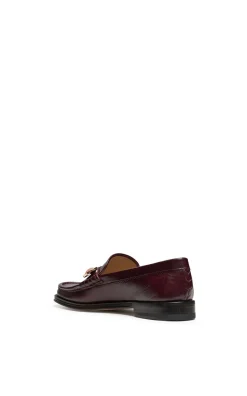 Melchora Stone Loafer in Bordeaux Leather