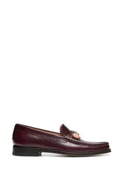 Melchora Stone Loafer in Bordeaux Leather