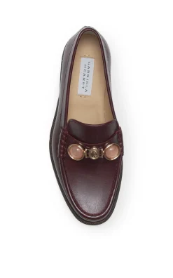 Melchora Stone Loafer in Bordeaux Leather
