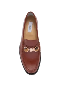 Melchora Stone Loafer in Cognac Leather