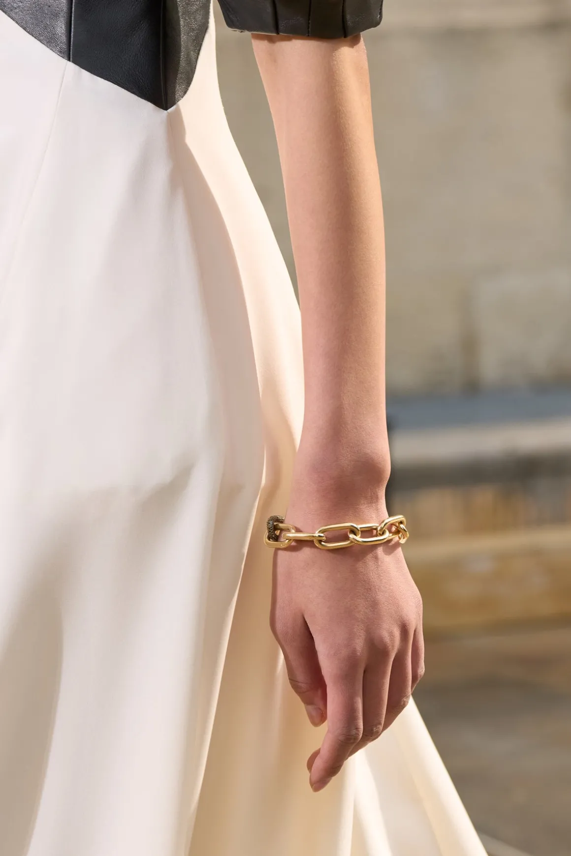 Micro Pave Link Bracelet in 18K Yellow Gold & Black Diamonds (Classic Links)