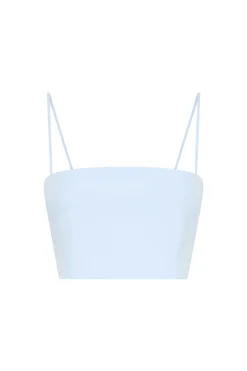 Nadir Top in Light Blue Sea Island Cotton