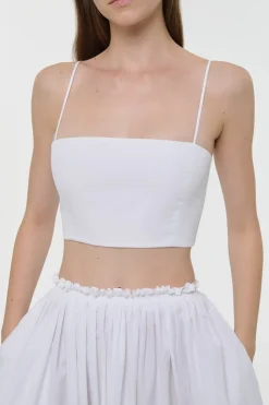 Nadir Top in White Sea Island Cotton