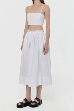 Nadir Top in White Sea Island Cotton