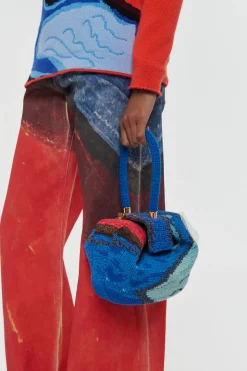 Nina Bag in Air Multi Crochet Cashmere