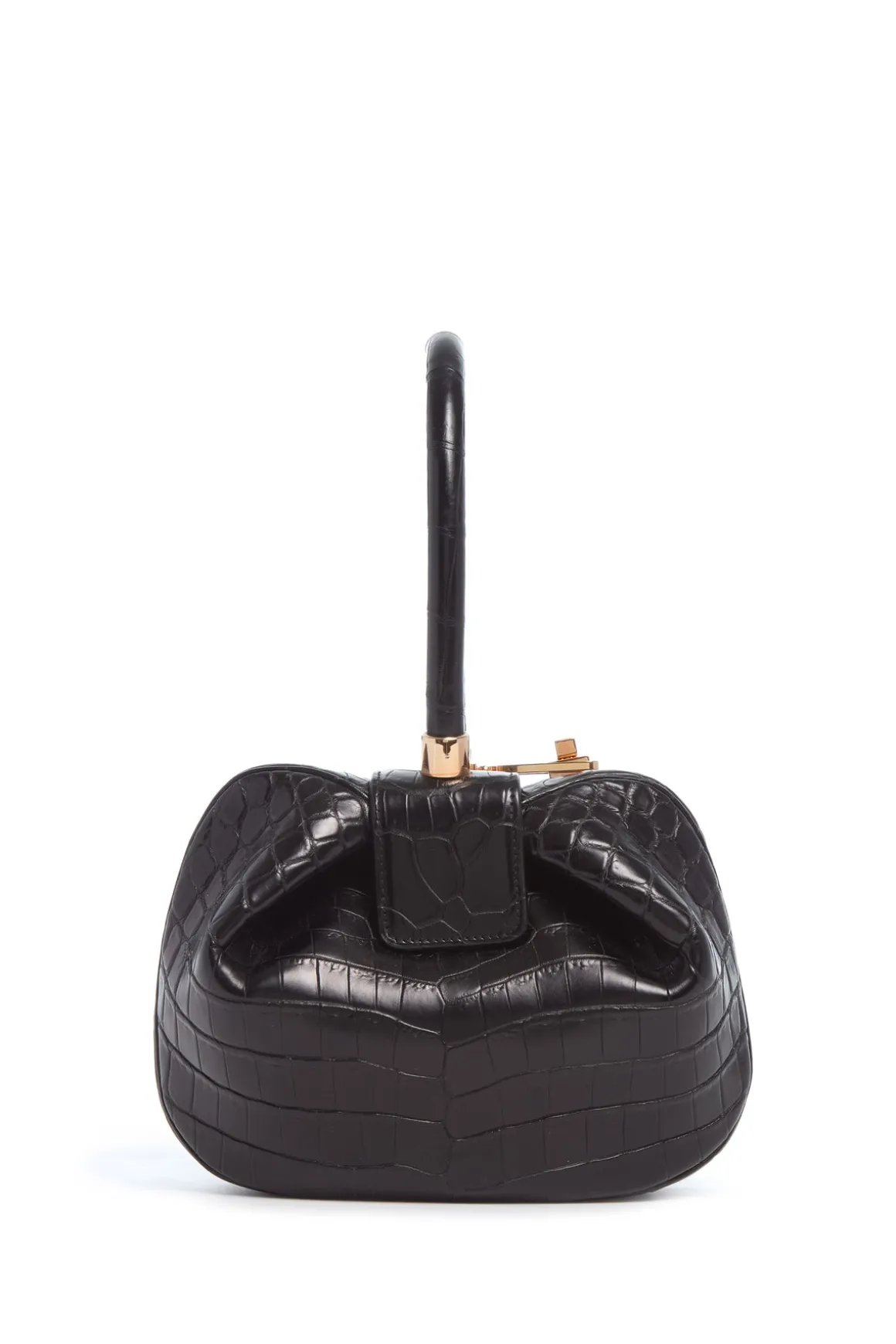 Nina Bag in Black Crocodile Leather