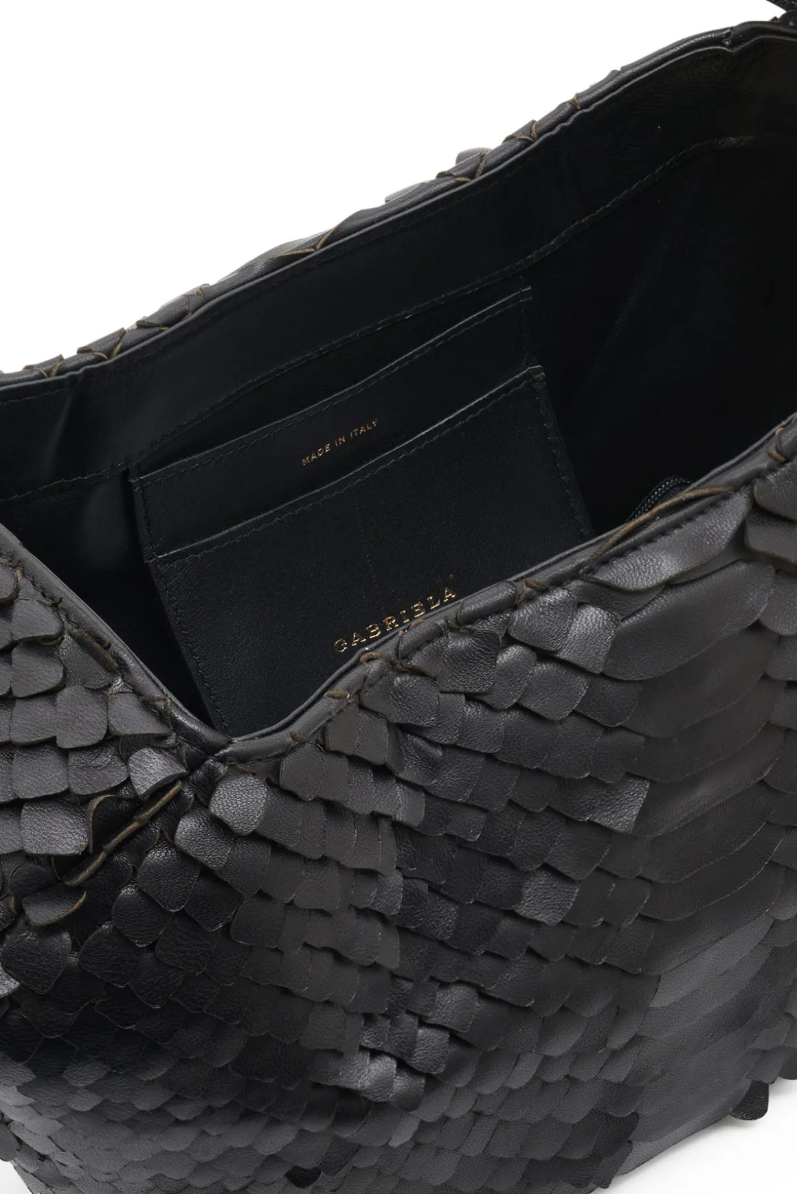 Nina Bag in Black Leather Snake Scales