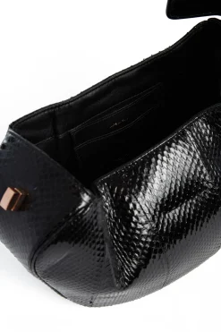 Nina Bag in Black Snakeskin