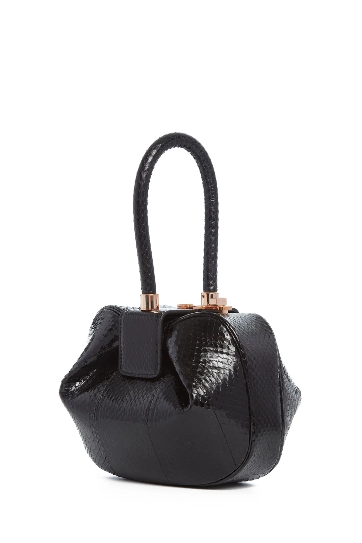 Nina Bag in Black Snakeskin