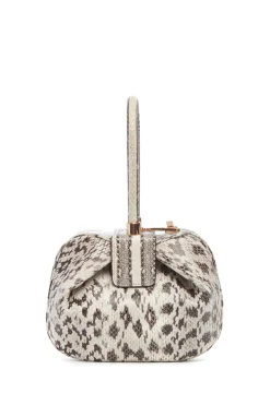Nina Bag in Black & White Snakeskin