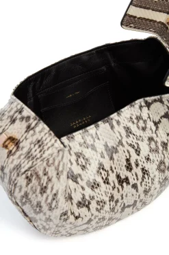 Nina Bag in Black & White Snakeskin