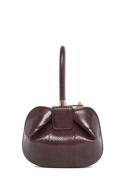 Nina Bag in Bordeaux Snakeskin