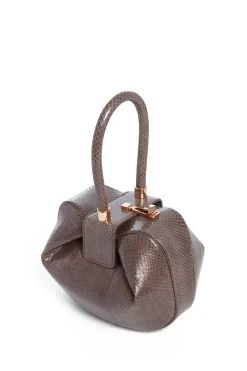 Nina Bag in Charcoal Snakeskin