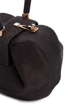 Nina Bag in Chocolate Corded Suede