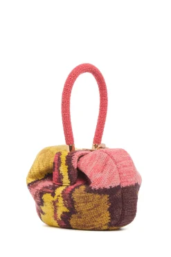 Nina Bag in Earth Multi Crochet Cashmere